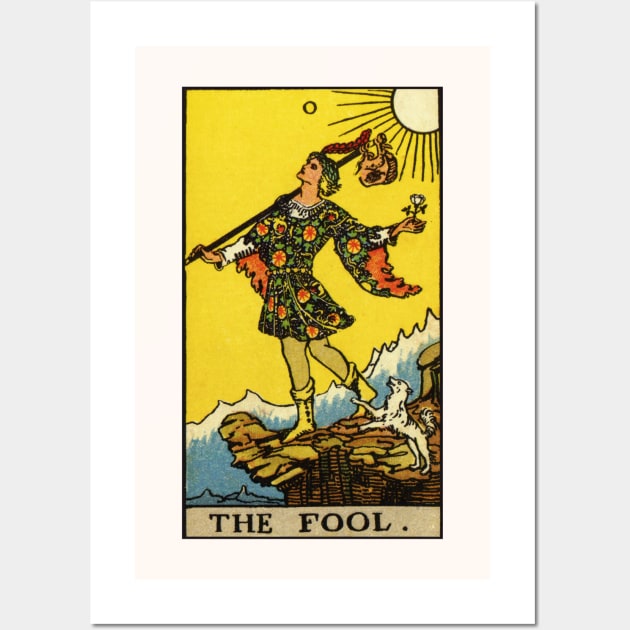 The Fool Tarot Card Wall Art by visionarysea